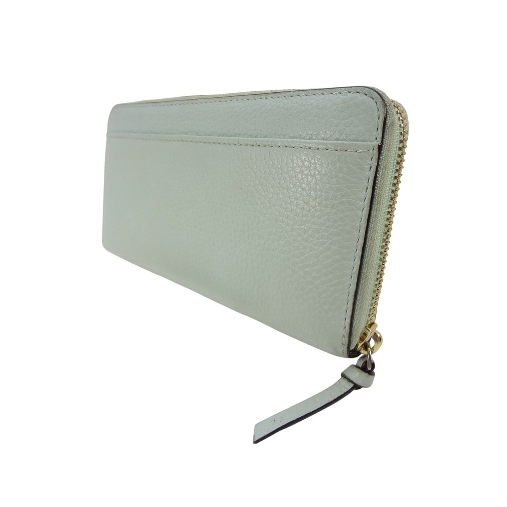 Kate Spade Light Pistachio Pebbled Leather Zip Around Continental Wallet D111 - Picture 4 of 7